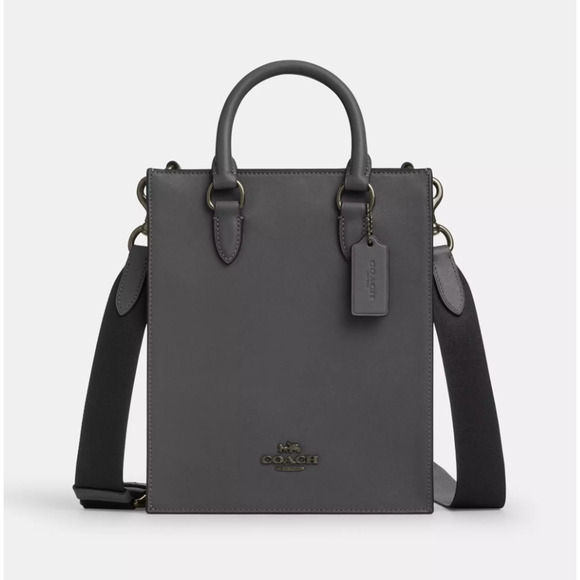 Coach Men's Dylan Tote Bag In Signature Canvas CCG37 Grey/Charcoal - Picture 8 of 12